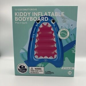 Coconut Grove Kiddy Inflatable Bodyboard - Finn The Shark‎ Blue
